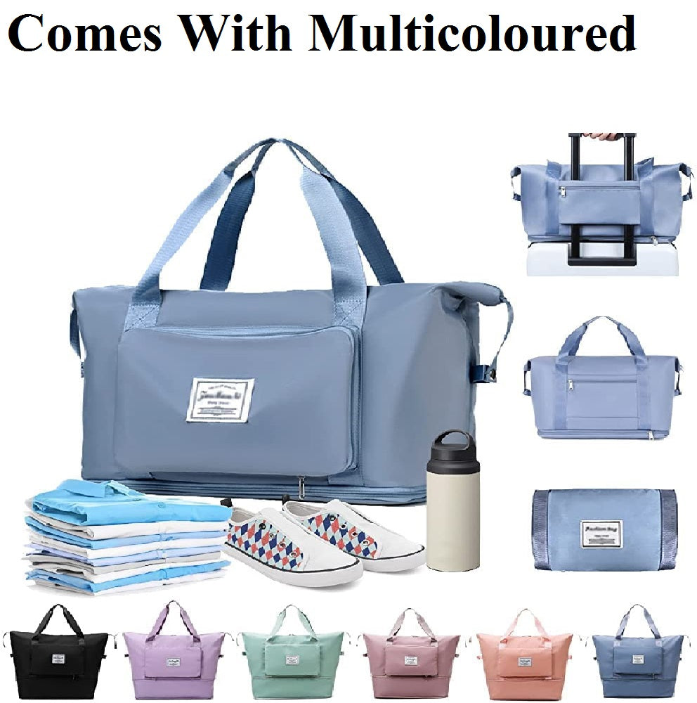 Bag Duffle Bags Waterproof for Travel Women Luggage Bags for Travelling Large Capacity Folding Bag Lightweight Weekender Shoulder Bag with Dry & Wet Pocket Tote Handbag Multicolour Bag Duffle Bags Waterproof for Travel Women Luggage Bags for Travelling Large Capacity Folding Bag Lightweight Weekender Shoulder Bag with Dry & Wet Pocket Tote Handbag Multicolour